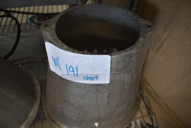 ALL ONE MONEY! Lot of 4 Metal Meat Mixer Grinder Pieces.  - Image 8 of 10
