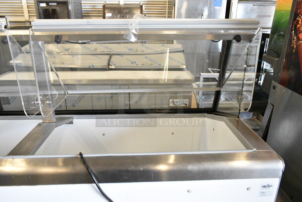 BRAND NEW SCRATCH AND DENT! Master-Bilt DD-66L Metal Commercial 69" Low Glass Ice Cream Dipping Cabinet. 115 Volts, 1 Phase.  Tested and Working! - Image 6 of 10