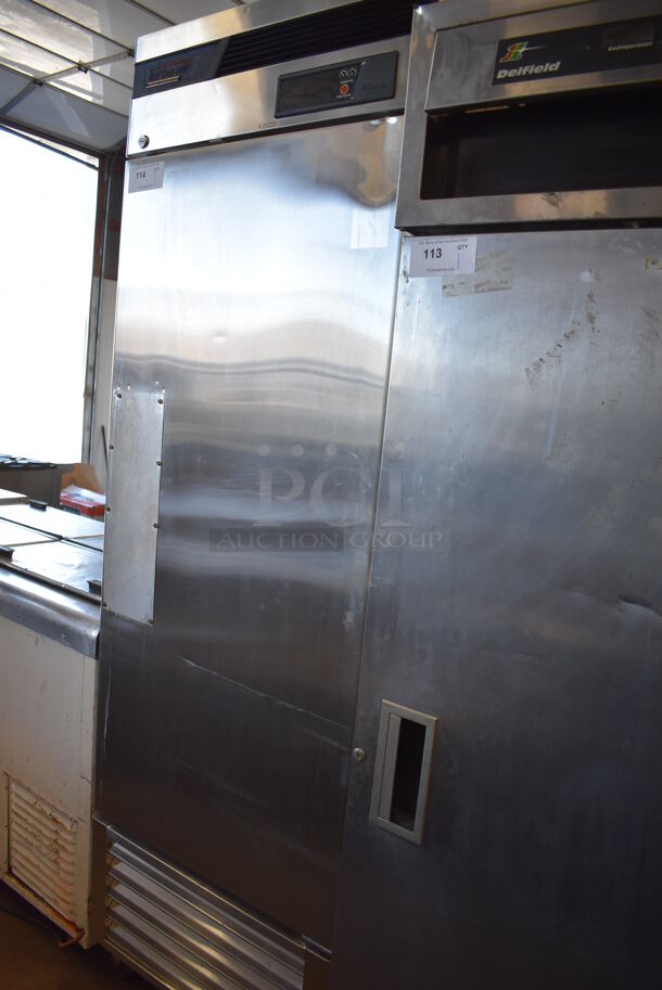 Turbo Air TSR-23SD Stainless Steel Commercial Single Door Reach In Cooler on Commercial Casters. 115 Volts, 1 Phase. 26x30x83. Tested and Powers On But Does Not Get Cold - Image 3 of 6