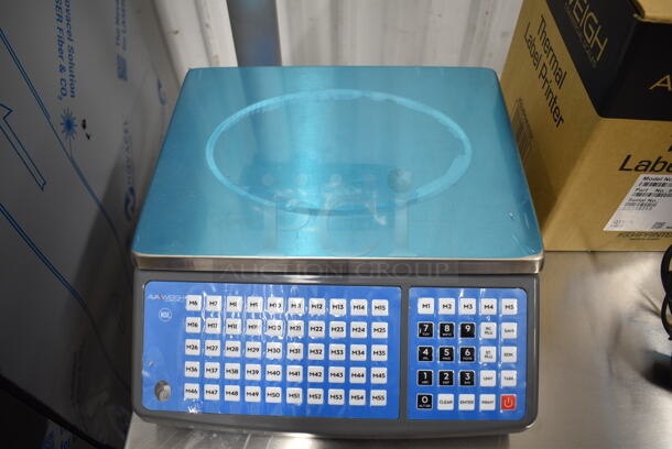 BRAND NEW SCRATCH AND DENT! AvaWeigh 334PCS40T 40 lb. Digital Price Computing Scale with Tower w/ AvaWeigh OS-2130D 334PRINTER Thermal Label Printer for Price Computing Scales. Tested and Working! - Image 6 of 9