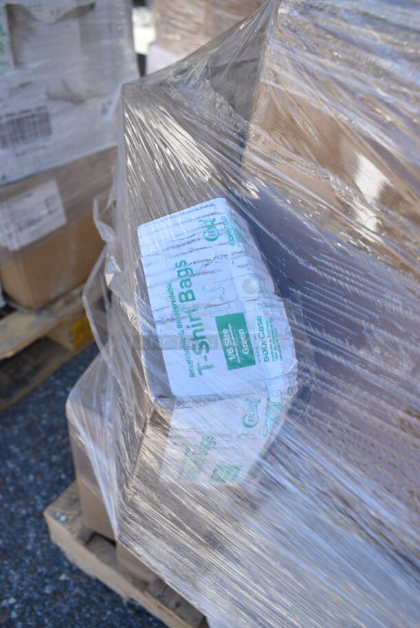 PALLET LOT of 38 BRAND NEW Boxes Including 129MCS28B Choice 28 oz. Black Rectangular Microwavable Heavy Weight Container with Lid 8 3/4" x 6 1/4" x 1 3/4" - 150/Case, 612613245 Choice Half Size Foil Steam Table Pan Deep 2 9/16" Depth - 100/Case, 5002TPJ Lavex Select Compact Jumbo Jr. 550' 2-Ply Toilet Paper Roll with 7" Diameter - 12/Case, 129MCS28B Choice 28 oz. Black Rectangular Microwavable Heavy Weight Container with Lid 8 3/4" x 6 1/4" x 1 3/4" - 150/Case, 795NRKFT3 New Roots Kraft PLA-Lined Compostable #3 Take-Out Container 7 3/4" x 5 1/2" x 2 1/2" - 200/Case, 127CH16F Choice 16 oz. Clear RPET Tall Hinged Deli Container - 200/Case, 500MF963BIC Choice Compartment Microwaveable Take-Out Container, 129MCS28B Choice 28 oz. Black Rectangular Microwavable Heavy Weight Container with Lid 8 3/4" x 6 1/4" x 1 3/4" - 150/Case, 50012C Choice 12 oz. Coffee Print Poly Paper Hot Cup - 1000/Case, Dart 12J12 12 oz. White Customizable Foam Cup - 1000/Case, 2 Box 795PTOWHT2 ChoiceWhite Microwavable Folded Paper #2 Take-Out Container 7 3/4" x 5 1/2" x 1 7/8" - 200/Case, 500MFT Lavex White M-Fold (Multifold) Towel - 4000/Case, 612P558 Choice 8" Clear Round Plastic Dome Lid - 500/Case, 127RDTFLBULK Choice Microwavable Translucent Customizable Recessed Fit Deli Lid - 500/Case. 38 Times Your Bid!  - Image 7 of 12