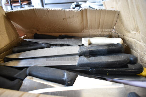 60 SHARPENED Stainless Steel Knives Including Chef Knives. 60 Times Your Bid!  - Image 2 of 8