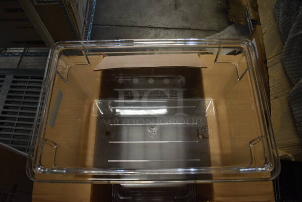 6 BRAND NEW IN BOX! Cambro Clear Poly Bins. 12x18x9. 6 Times Your Bid! - Image 3 of 4