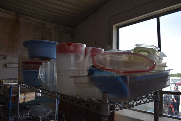 ALL ONE MONEY! Tier Lot of Various Items Including Poly Bins, Pitchers and Bowls. - Image 5 of 5
