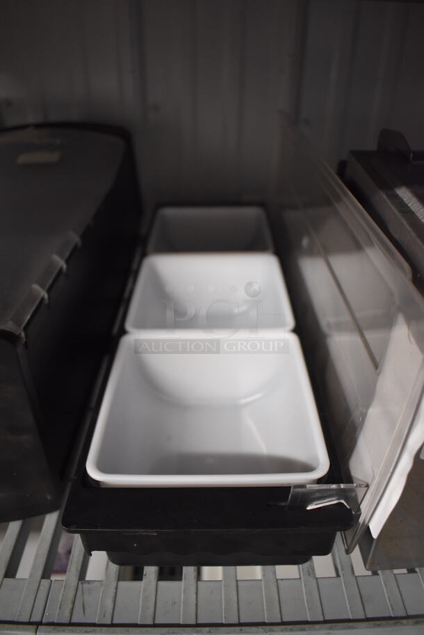 Black and Clear Poly Topping Rail w/ Drop Ins. 20x6x4 - Image 4 of 4