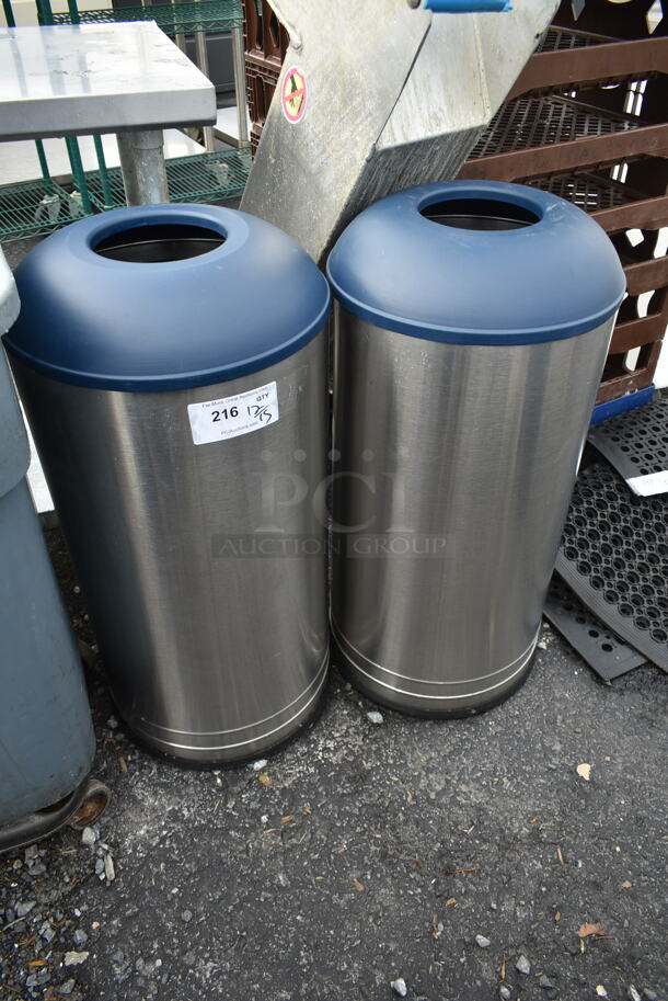 2 Metal Trash Can Shells. 2 Times Your Bid! - Image 1 of 3