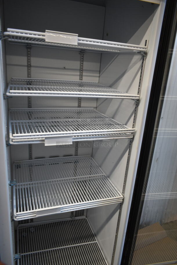 2019 Habco SE18 Metal Commercial Single Door Reach In Cooler Merchandiser w/ Poly Coated Racks. 115 Volts, 1 Phase. Tested and Working! - Image 4 of 6