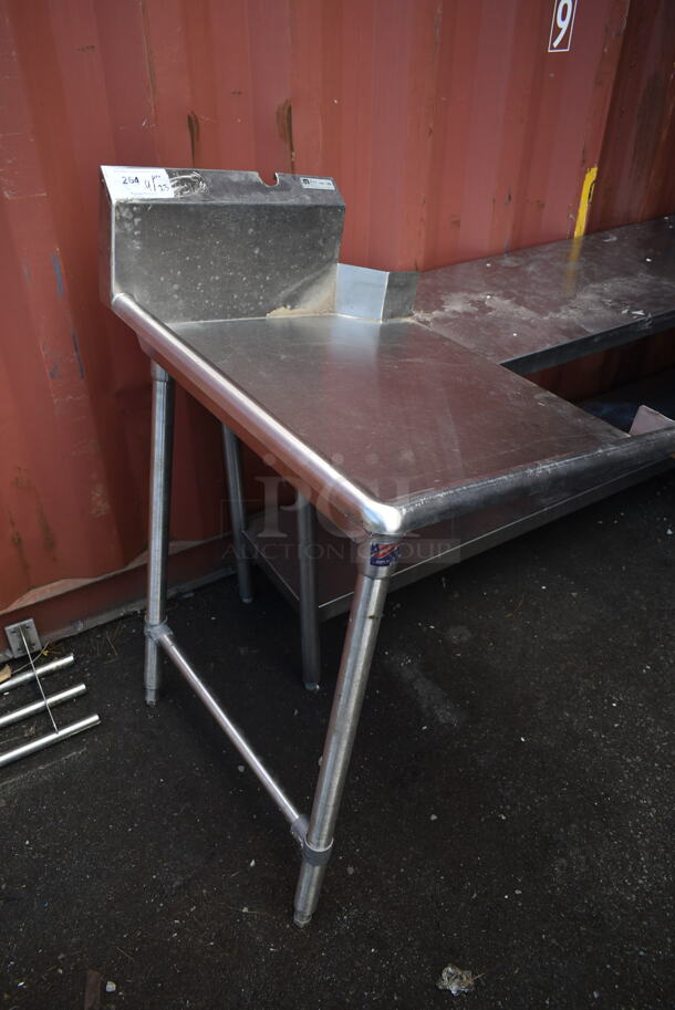 John Boos Stainless Steel Left Side Clean Side Dishwasher Table. - Item #1108055
