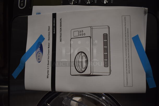 BRAND NEW SCRATCH AND DENT! Whynter ICM-200LS Stainless Steel Commercial Countertop Ice Cream Maker. 110-120 Volts, 1 Phase. 18x17x27. Tested and Working! - Image 6 of 7
