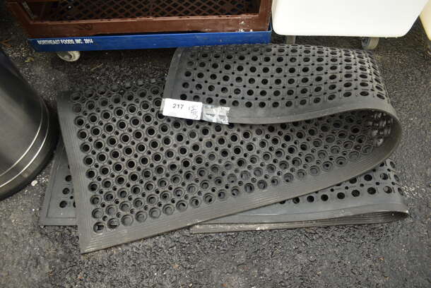 Black Anti Fatigue Floor Mat. - Image 1 of 2
