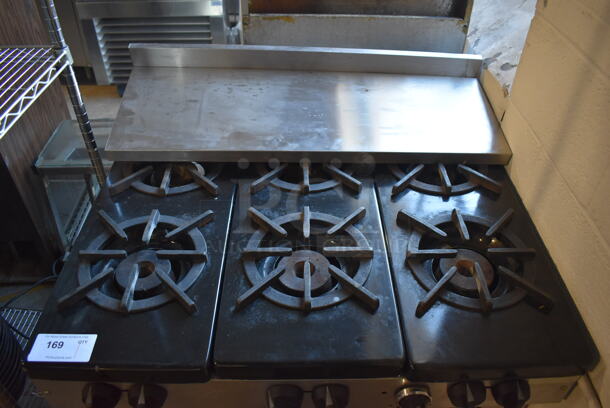 Southbend X336D Stainless Steel Commercial Natural Gas Powered 6 Burner Range w/ Oven and Over Shelf. 37x31x37 - Image 4 of 8