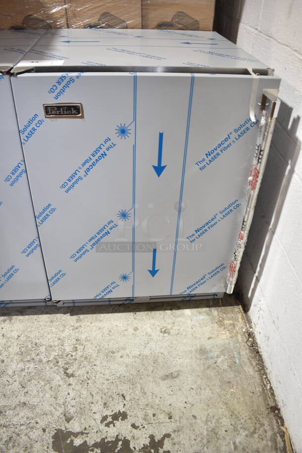 BRAND NEW! 2021 Perlick HB24RS4S-00-SRF0R Stainless Steel Commercial Single Door Undercounter Cooler. 115 Volts, 1 Phase. Tested and Working! - Image 2 of 5