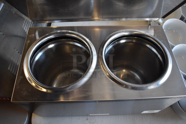 Server DI-2 Stainless Steel Commercial Countertop Double Cone Dip Warmer. 120 Volts, 1 Phase. 15x9x8. Tested and Working! - Image 5 of 6