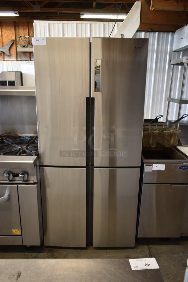 Haier HRQ16N3BGS Stainless Steel Commercial Cooler Freezer. 115 Volts, 1 Phase. Tested and Working! - Image 1 of 8