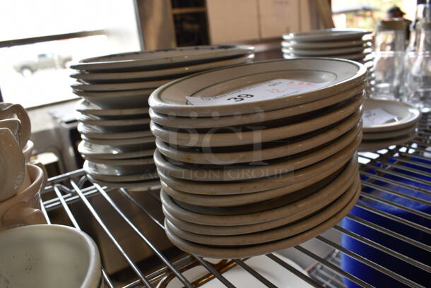 ALL ONE MONEY! Lot of 23 Various White Ceramic Oval Plates. 7x5x1, 8.5x6x1 - Image 4 of 4