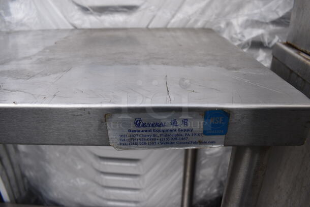 Stainless Steel Commercial Table w/ Under Shelf. 60x18x36 - Image 4 of 4