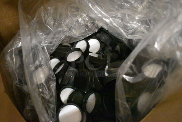 ALL ONE MONEY! Lot of Black Plastic Lids!  - Image 3 of 3