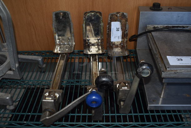 3 Metal Commercial Can Openers w/ Mounts. Includes 4x8x18. 3 Times Your Bid! - Image 1 of 3