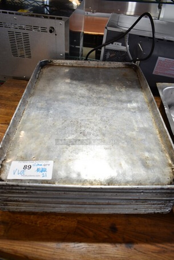 ALL ONE MONEY! Lot of Various Items Including 12 Full Size Baking Pans and Metal Bin - Image 3 of 5