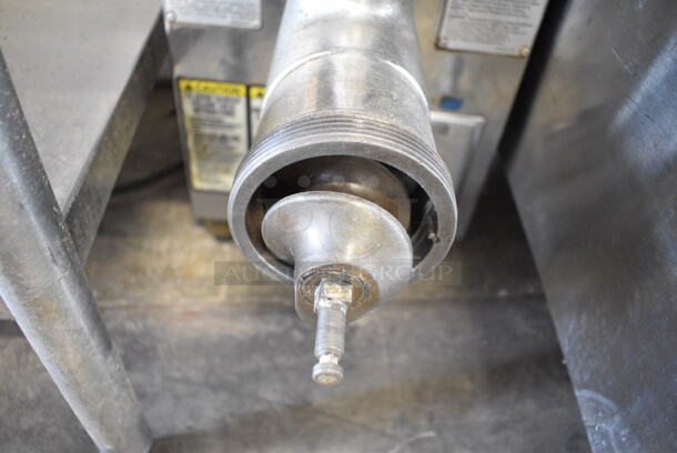 Biro 8-22 Stainless Steel Commercial Countertop Meat Grinder. Tested and Powers On But Parts Do Not Move
 - Image 5 of 9