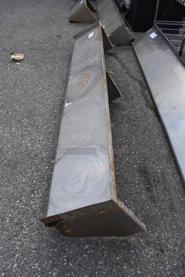 Metal Shelf w/ Wall Mount Brackets. - Image 3 of 3