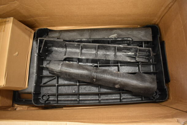 BRAND NEW SCRATCH AND DENT! Rubbermaid Black Poly Trades Cart.  - Image 5 of 6