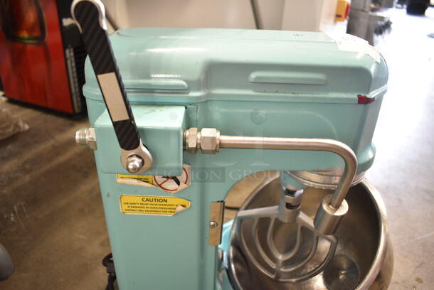 Metal Commercial Countertop Planetary Dough Mixer w/ Metal Mixing Bowl, Paddle Attachment and Water Line with a Throw Valve. Tested and Working! - Image 9 of 9