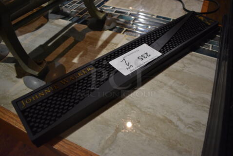 2 Johnny Walker Black Bar Mats. 20.5x3.5x0.5. 2 Times Your Bid! (bar)