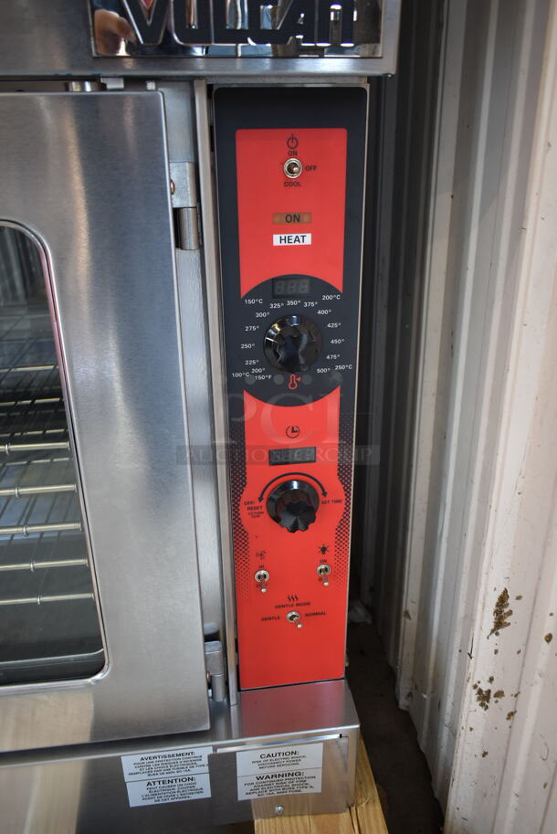 2 BRAND NEW SCRATCH AND DENT! Vulcan VC5ED ENERGY STAR Stainless Steel Commercial Electric Powered Full Size Convection Oven w/ View Through Doors, Metal Oven Racks and Thermostatic Controls. 208 Volts, 1/3 Phase. 2 Times Your Bid! - Image 5 of 9