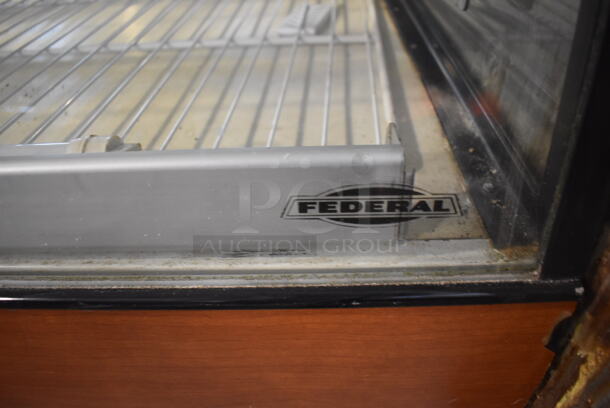 Federal SGD7748 Metal Commercial Floor Style Dry Display Case Merchandiser. 120 Volts, 1 Phase. 77x34x49 - Image 4 of 8