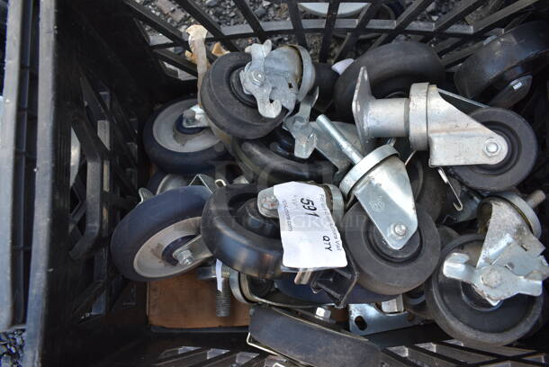 ALL ONE MONEY! Lot of Various Items Including Commercial Casters. 19x13x11 - Image 2 of 4