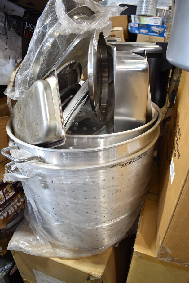 PALLET LOT of 20 BRAND NEW! Items/Boxes Including 2 Box F-KS-S510 Utensil Sets, Winco Infrared Heater, RPC-2, Winco 909A-Body Body for 909A 3 Gallon, Rice Cooker, Winco 308A-FM Frame, Winware Malibu Chafer. 20 Times Your Bid! - Image 2 of 12