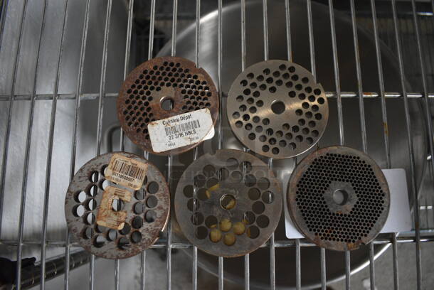 5 Metal Meat Grinder Plates. 3.25x3.25x0.5. 5 Times Your Bid! - Image 5 of 5