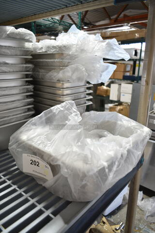 11 BRAND NEW SCRATCH AND DENT! Items Including Vollrath Vollrath 30240 Super Pan 1/2 Size 4" Deep Heavy-Duty Anti-Jam Stainless Steel Steam Table / Hotel Pan - 20 Gauge, 10 Vigor 07524VS 1/3 Size 6" Deep Anti-Jam Stainless Steel Steam Table / Hotel Pan. 11 Times Your Bid! 