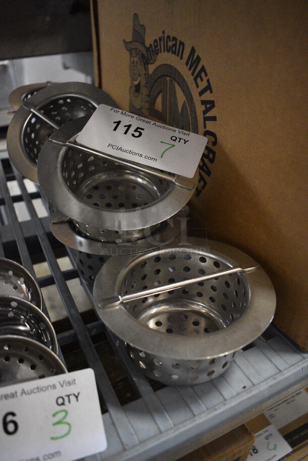 7 Metal Sink Strainers. 5x5x2.5. 7 Times Your Bid! - Image 3 of 3