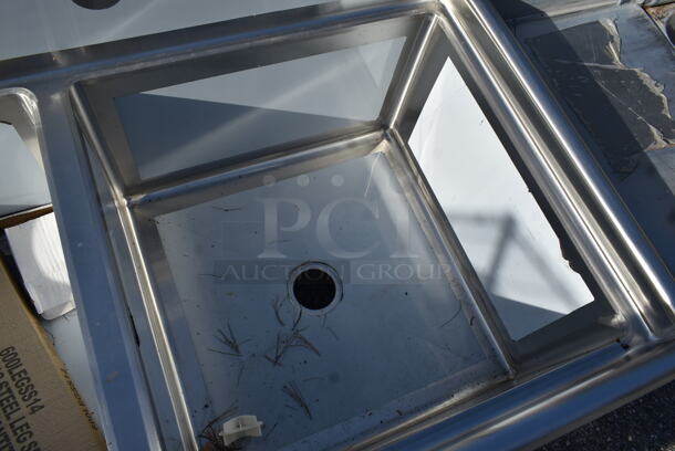 BRAND NEW SCRATCH AND DENT! Regency 600S2242424L Stainless Steel Commercial 2 Bay Sink w/ Left Side Drain Board. Bays 24x24. Drain Board 22x26 - Image 5 of 6
