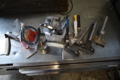 ALL ONE MONEY! Lot of Various Utensils Including Scraper and Spatulas