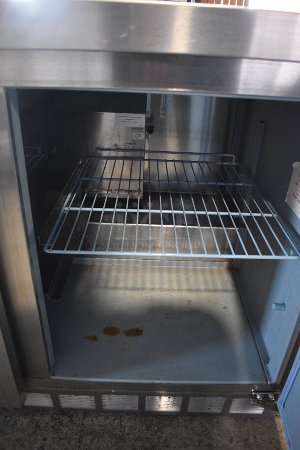 Delfield Model UC4448N Stainless Steel Commercial 2 Door Undercounter Cooler on Commercial Casters. 115 Volts, 1 Phase. 48x31.5x34. Tested and Working! - Image 5 of 6