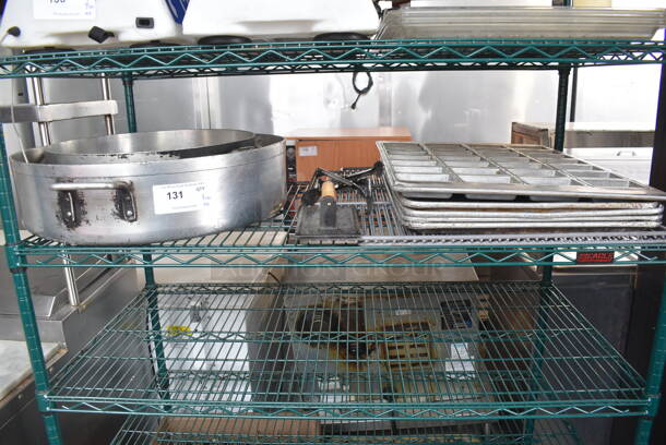 ALL ONE MONEY! Lot of Steel Circular Pans, Cooking Utensils and Trays