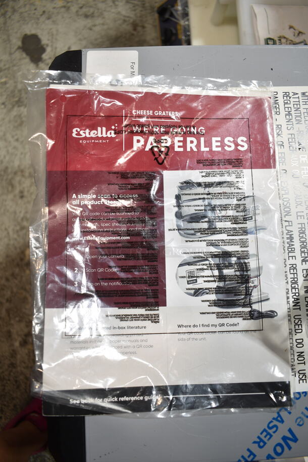 BRAND NEW SCRATCH AND DENT! Estella 348CG34 Stainless Steel Commercial Countertop Hard Cheese Grater. 120 Volts, 1 Phase. Tested and Working!  - Image 6 of 7