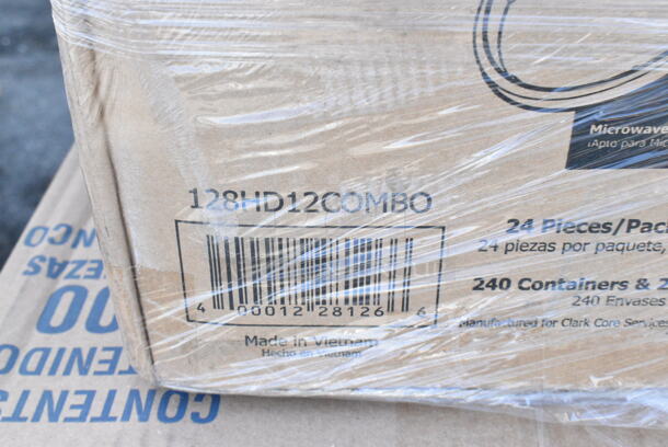 14 BRAND NEW Boxes Including Fineline 42PCL2 Conserveware PETE Lid for 2 oz. Portion Cup - 2500/Case, 433NHT108 Choice 1/6 Standard Size White "Happy Face" Heavy-Duty Plastic T-Shirt Bag - 500/Case, 128HD12COMBO Choice Heavy Duty 12 oz. Microwavable Translucent Plastic Deli Container and Lid Combo Pack - 240/Case, 5008W Choice 8 oz. Tall White Poly Paper Hot Cup - 1000/Case, 795PTOWH4 Choice White Microwavable Folded Paper #4 Take-Out Container 7 3/4" x 5 1/2" x 3 1/2" - 160/Case, Dart 12BWWCR Concorde 10-12 oz. White Non-Laminated Round Foam Bowl - 1000/Case, 500CC16 Choice Heavy Weight 16 oz. Clear Plastic Cold Cup - 1000/Case, 128HD12BULK Choice Heavy Duty 12 oz. Microwavable Translucent Plastic Deli Container - 480/Case, 433910P Choice 9" White Uncoated Paper Plate - 1200/Case. 14 Times Your Bid!  - Image 4 of 11