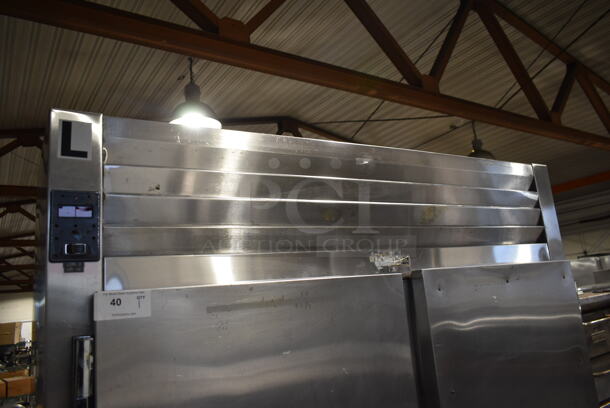 Traulsen RRI 2-23 LUT Stainless Steel Commercial 2 Door Reach In Cooler w/ 2 Metal Pan Racks. 115 Volts, 1 Phase. Tested and Working! - Image 2 of 9