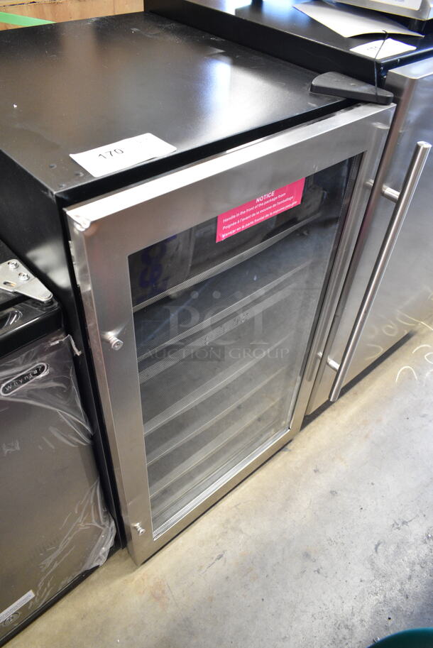 BRAND NEW SCRATCH AND DENT! Danby DWC040A3BSSDD 38 Bottle Free-Standing Metal Wine Cooler Merchandiser. 115 Volts, 1 Phase. Tested and Working! - Image 3 of 6