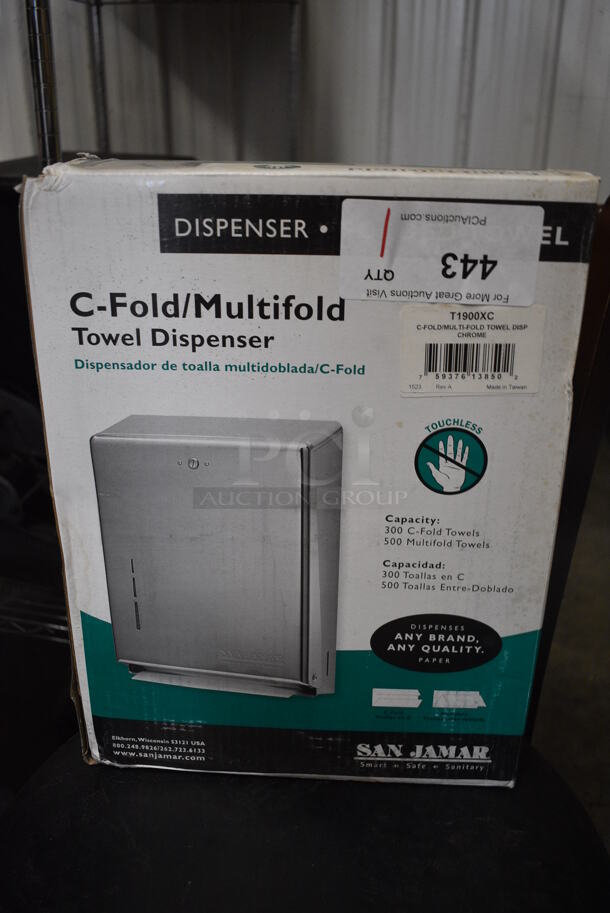 BRAND NEW IN BOX! San Jamar Metal Wall Mount Towel Dispenser