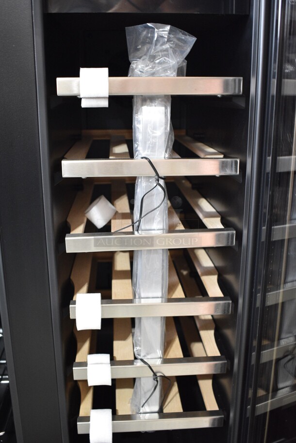 	BRAND NEW SCRATCH AND DENT! Whynter BWB-2060FDS 24" Built-In French Door Dual Zone 20 Bottle Wine 60 Can Beverage Cooler Merchandiser. 115 Volts, 1 Phase. Tested and Working! - Image 4 of 6