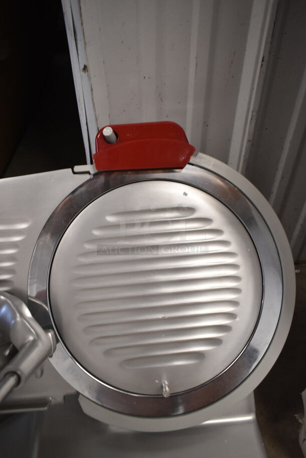 BRAND NEW SCRATCH AND DENT! 2024 Berkel B12-SLC Stainless Steel Commercial Countertop Meat Slicer w/ Blade Sharpener. 115 Volts, 1 Phase. Tested and Working! - Image 4 of 7