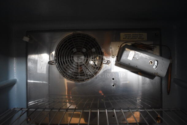 2012 Delfield Model 406CA-DHL-DD1 Stainless Steel Commercial Single Door Undercounter Cooler on Commercial Casters. 115 Volts, 1 Phase. 27.5x28.5x32. Tested and Powers On But Temps at 60 Degrees - Image 5 of 5