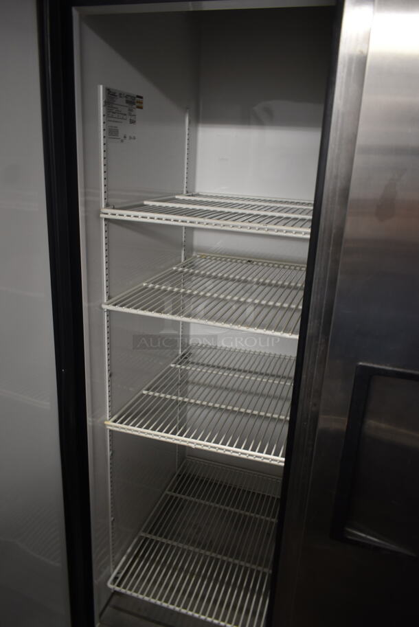 True T-35 Stainless Steel Commercial Double Door Reach In Cooler w/ Poly Coated Racks on Commercial Casters. 115 Volts, 1 Phase. Tested and Powers On But Does Not Get Cold - Image 5 of 7