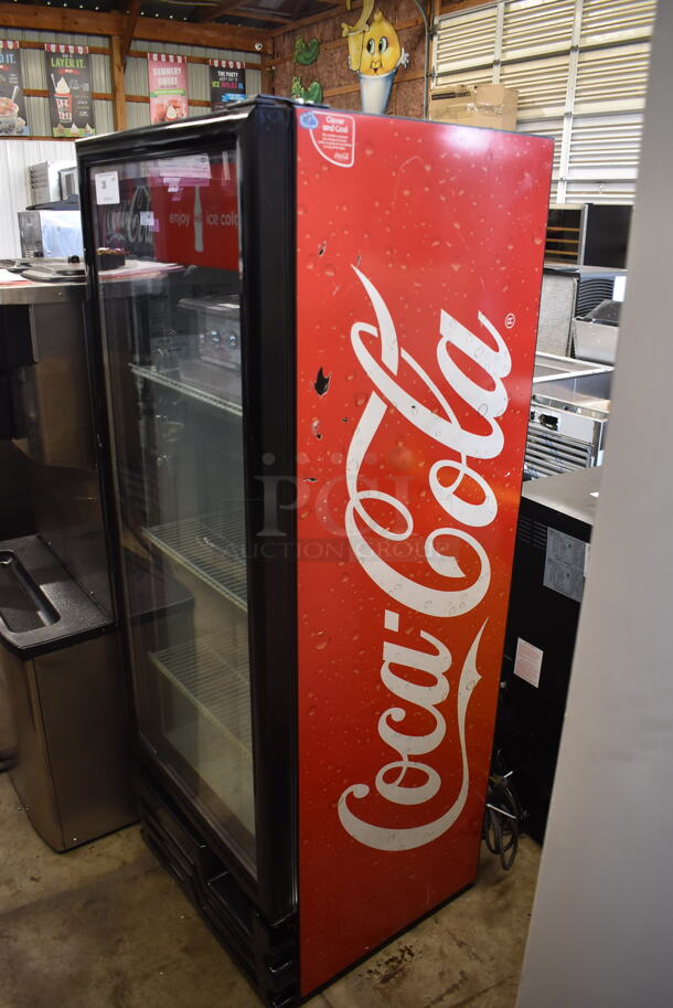 Imbera VR12 Commercial Single Door Merchandiser Cooler With Black Trim And Polycoated Shelves. 115V, 1 Phase. Tested and Powers On But Does Not Get Cold - Image 3 of 6