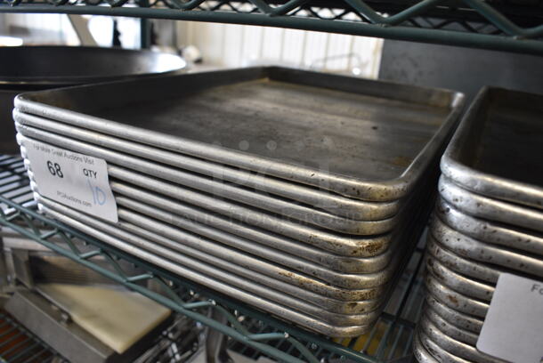 10 Metal Half Size Baking Pans. 13x18x1. 10 Times Your Bid! - Image 3 of 3